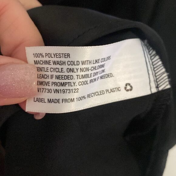 Ava and Viv -silky black Cowl neck tank -size XXL - Picture 6 of 6